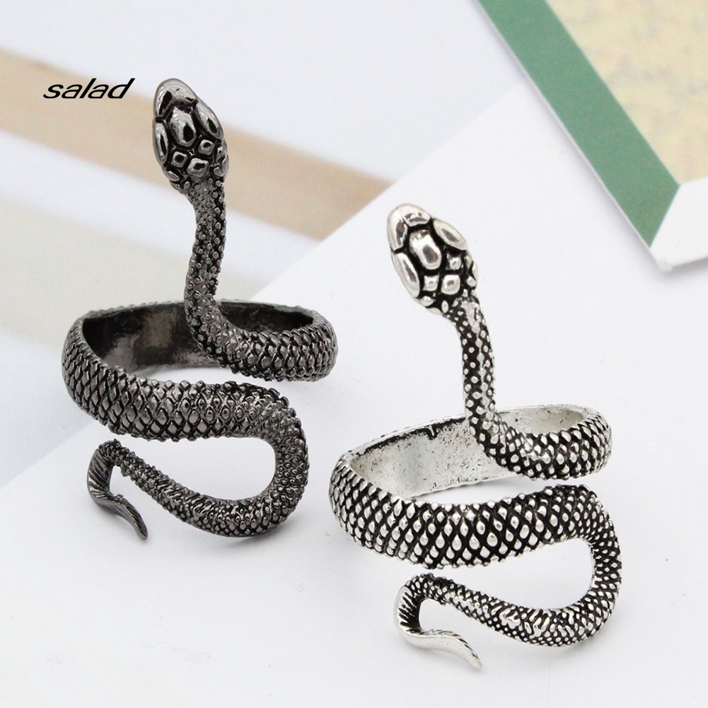 Nhẫn hở hình con rắn cá tính