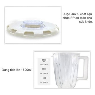 Máy xay sinh tố Markedon đa năng 2 cối - 5 chế độ xay cao cấp