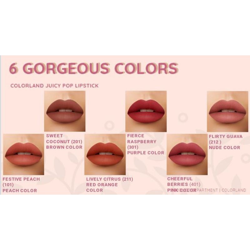 (Hàng Mới Về) Son Môi Trang Điểm Màu Sắc Thời Trang Thương Hiệu You Colorland | BigBuy360 - bigbuy360.vn
