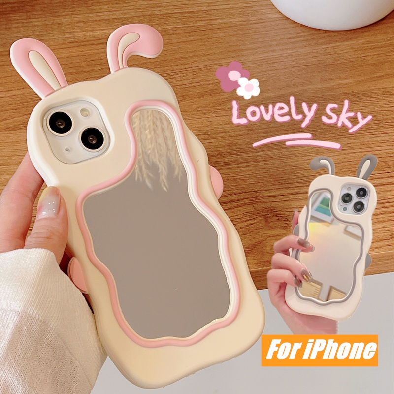 Ốp Điện Thoại Silicone Mềm Mặt Gương 3D Cho iPhone 6 7 8Plus X XR XS Max 11 12 13 14 Pro Max