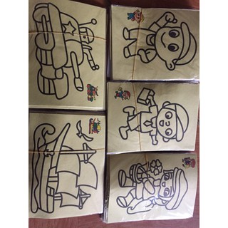 Tranh cát khổ A5 cho bé