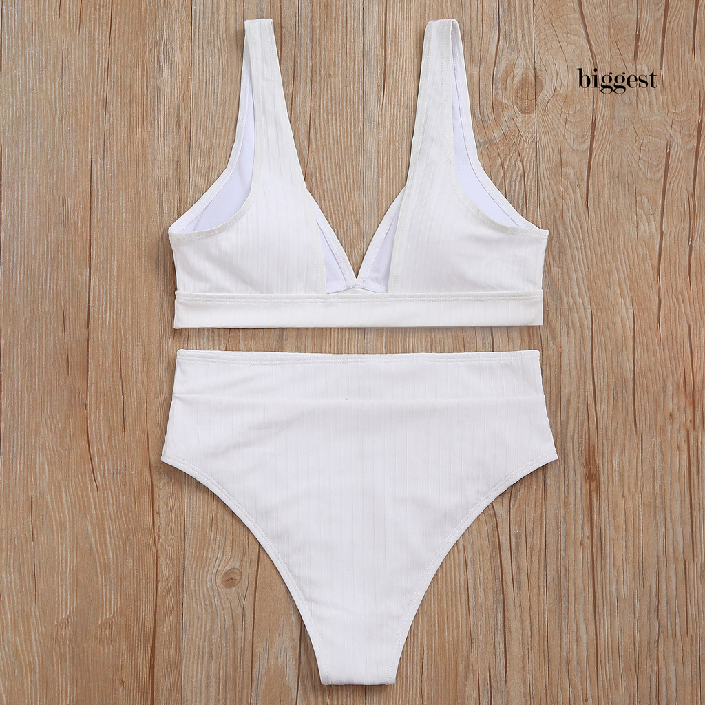 Set Đồ Tắm Màu Trơn Cổ Sâu Quyến Rũ Dành Cho Nữ | BigBuy360 - bigbuy360.vn