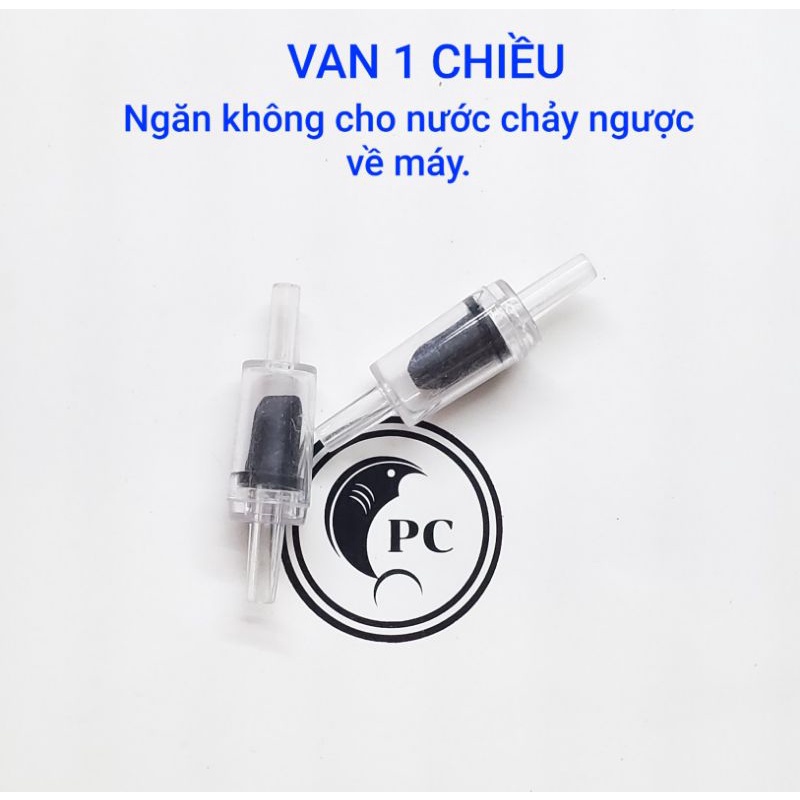 Van oxi 1 chiều chống tràn hồ cá