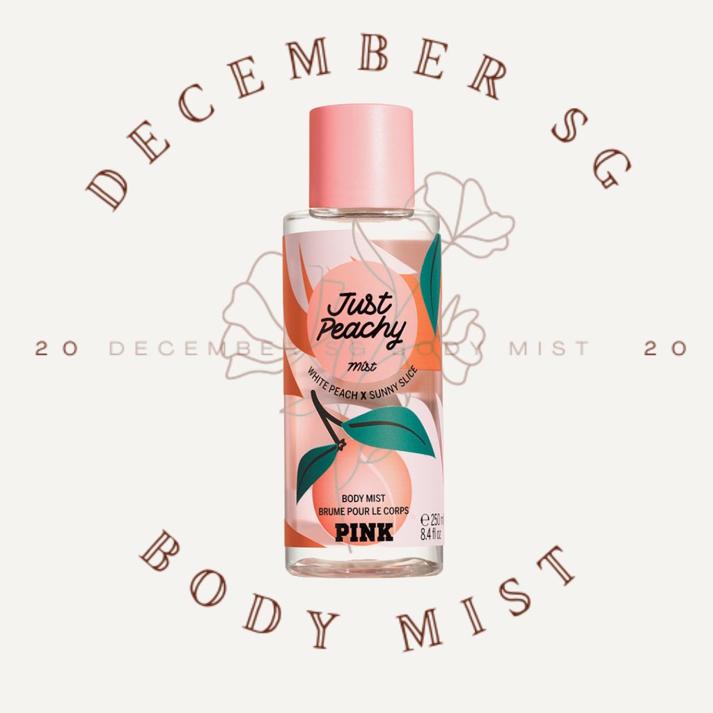 [𝐍𝐄𝐖] Xịt thơm toàn thân PINK Victoria Secret Just Peachy 30ml/50ml/100ml +𝘿𝙚𝙘𝙚𝙢𝙗𝙚𝙧 𝙎𝙝𝙤𝙥+