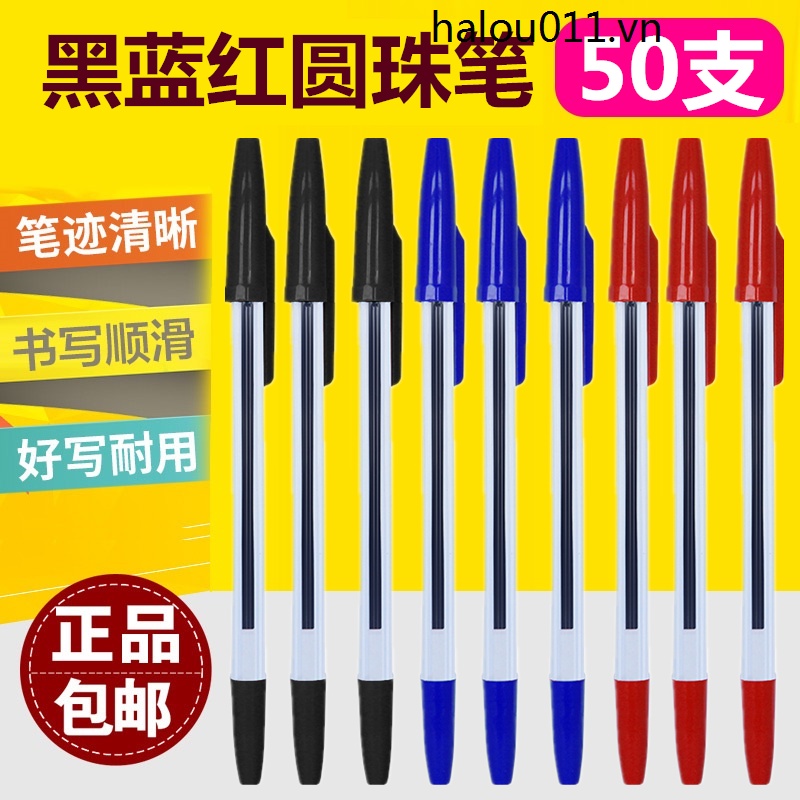 Bút Bi Mực Đen / Xanh Dương Dạng Cuộn Thay Đổi Tiện Dụng Cho Học Sinh / Văn Phòng