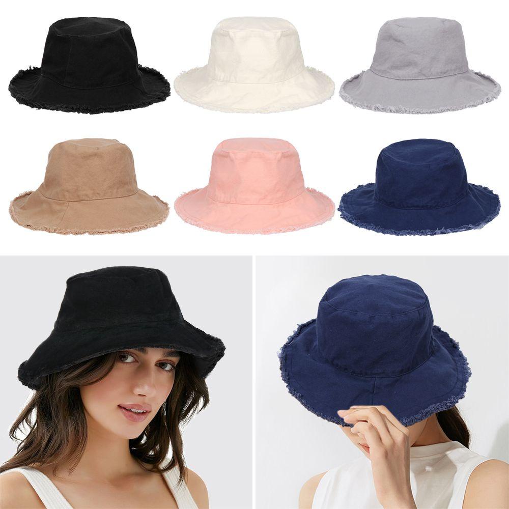 Nón Bucket Chất Liệu Cotton Chống Nắng Thời Trang Mùa Hè Cho Tuổi Teen