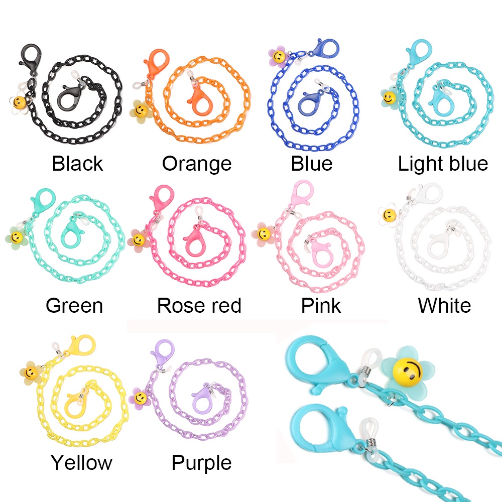 Dây đeo mắt kính bằng acrylic siêu nhẹ chống thất lạc nhiều màu thời trang cho nam và nữ