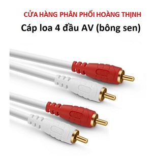 DÂY LOA AV 4 ĐẦU BÔNG SEN DÀI TỪ 1.8M – HÀNG CAO CẤP – ĐỒNG NGUYÊN CHẤT 100%