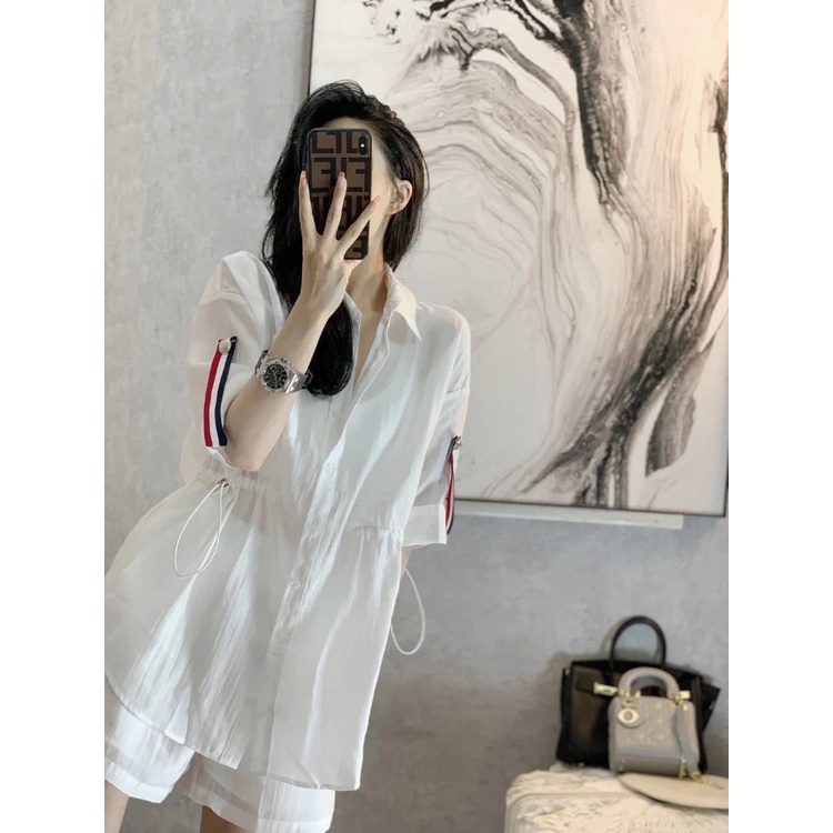 Set sơ mi Thom chất liệu mềm mại, thoáng mát - Hàng có sẵn - Xưởng may Lộc Vân - V10