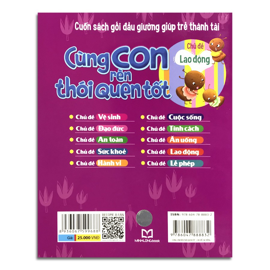 Sách: Cùng con rèn thói quen tốt - Lao động - TSTN