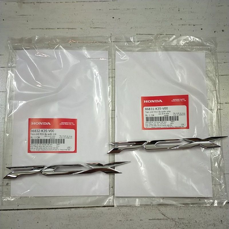 Tem Honda PCX 2015-2017 màu trắng