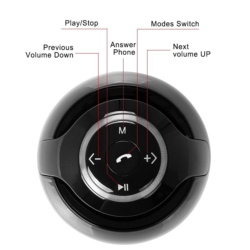 Loa Bluetooth Không Dây Mini Có Đèn Led