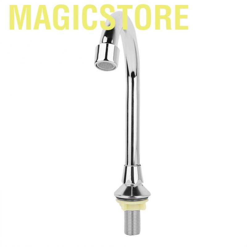 Magicstore G1/2&amp;quot; Bathroom Laboratory Basin Sink Foot Pedal Faucet Medical Hot Cold Copper Water Tap
