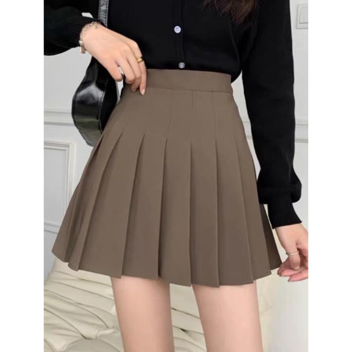 Chân Váy Tennis nâu tây xinh xắn tiểu thư dáng xoè | BigBuy360 - bigbuy360.vn