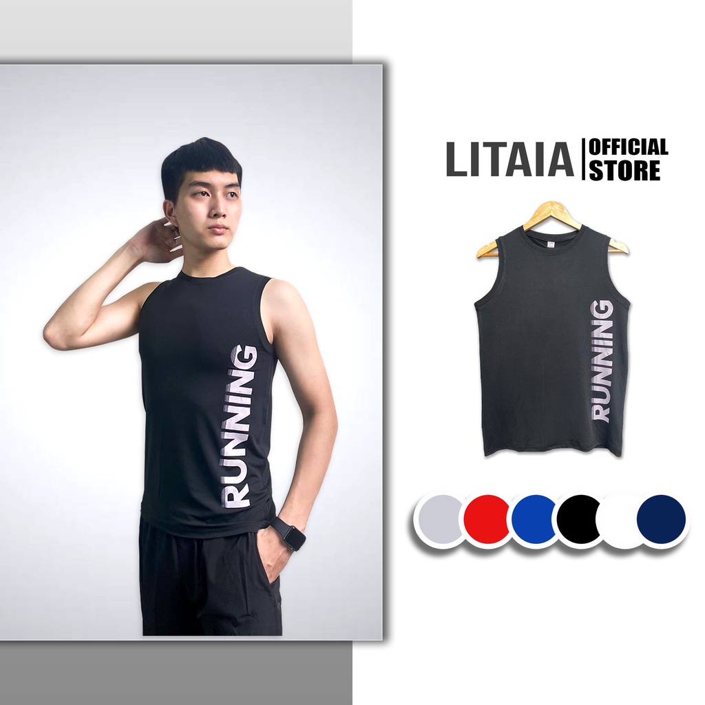 Áo Sát Nách Thể Thao Nam Áo Ba Lỗ Tanktop 5 Màu RUNNING