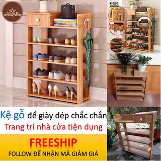 Kệ Gỗ 💝 FREESHIP 💝 để giày dép 5 tầng 80 x 60 x 25 cm