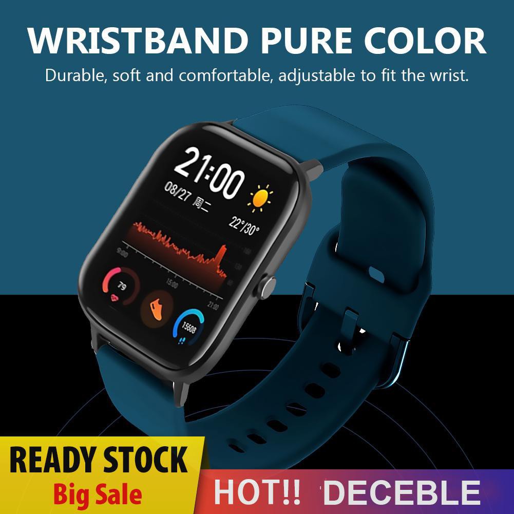 Deceble Silicone 20mm Watch Strap Wristband for Amazfit GTS Garmin Move Vivomove HR