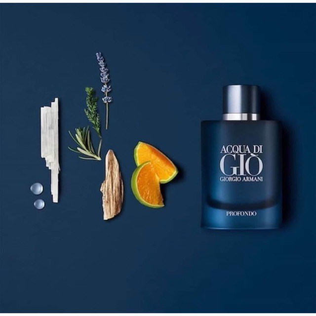 [SALES FREESHIP] Nước hoa nam mới nhất 2020 Acqua Di Giò Armani Profondo 75ml 125ml (Giò Mới 2020 Màu xanh blue)