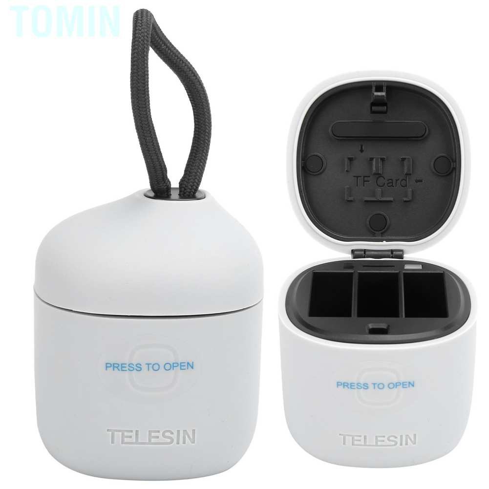 TELESIN Hộp Đựng Sạc Pin / Thẻ Nhớ Cho Camera Hành Trình Gopro Hero 9