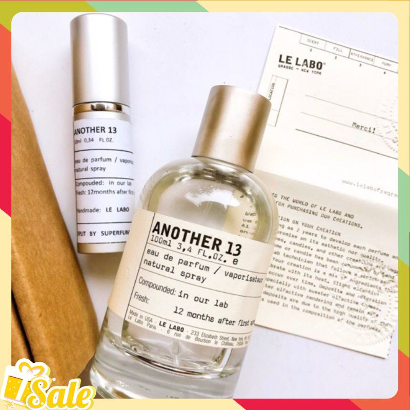 Nước Hoa Nam Nữ, Dầu Thơm Le Labo Another 13 100ml Hương Thơm Sang Trọng, Quyến Rũ