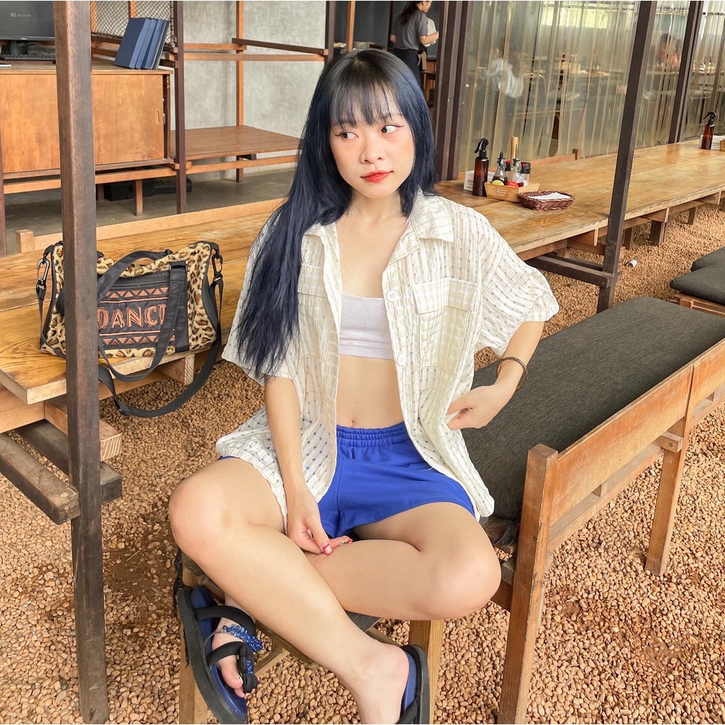 Sơ mi Mây màu pastel vải tổ ong - Remmus.vn