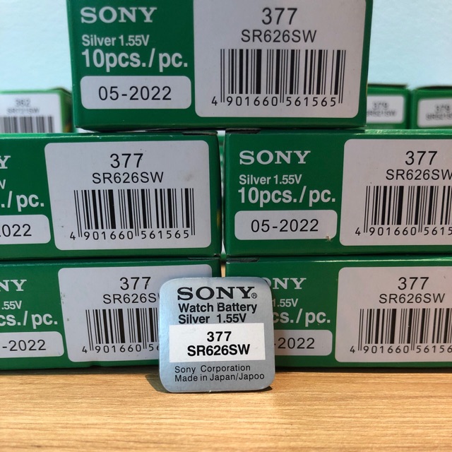 Viên pin đồng hồ Sony 377 SR626SW - Pin Sony 626 - 377 vỉ 1 viên