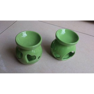 ĐẾ ĐỐT TINH DẦU BẰNG NẾN-HÌNH TIM TRÒN