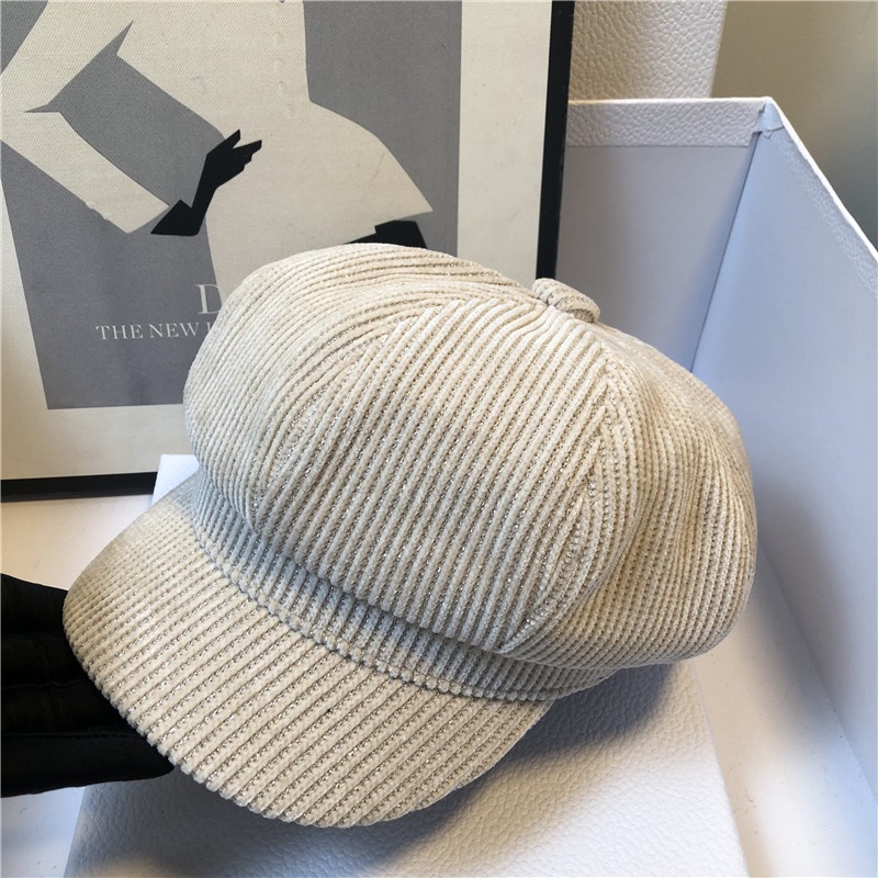 Mũ Beret Nhung Màu Trơn Phong Cách Hàn Quốc Thời Trang Thu Đông Cho Nữ