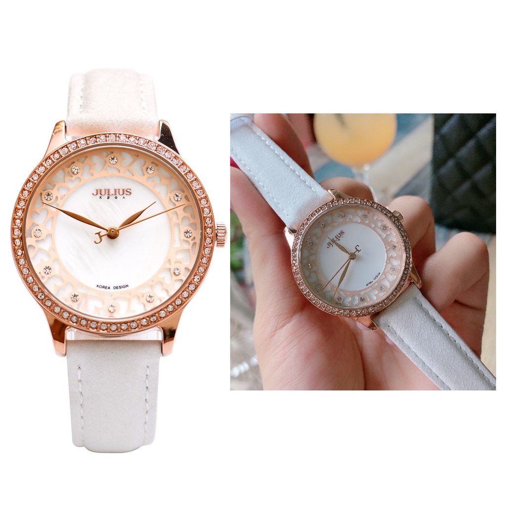 Dây da đồng hồ size 16 Julius (16mm , 1,6cm ) - Leather chính hãng nhiều màu