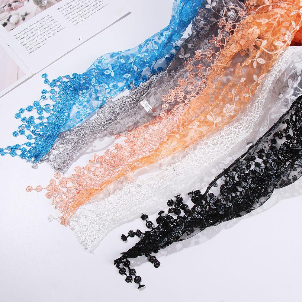 Khăn Choàng Cổ Dài Phối Ren Thời Trang Cho Nữ Ốp