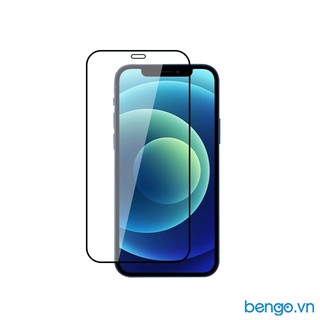 Dán cường lực dành cho iPhone 12/12 Pro MIPOW Kingbull HD (2.7D) Premium Full viền đen