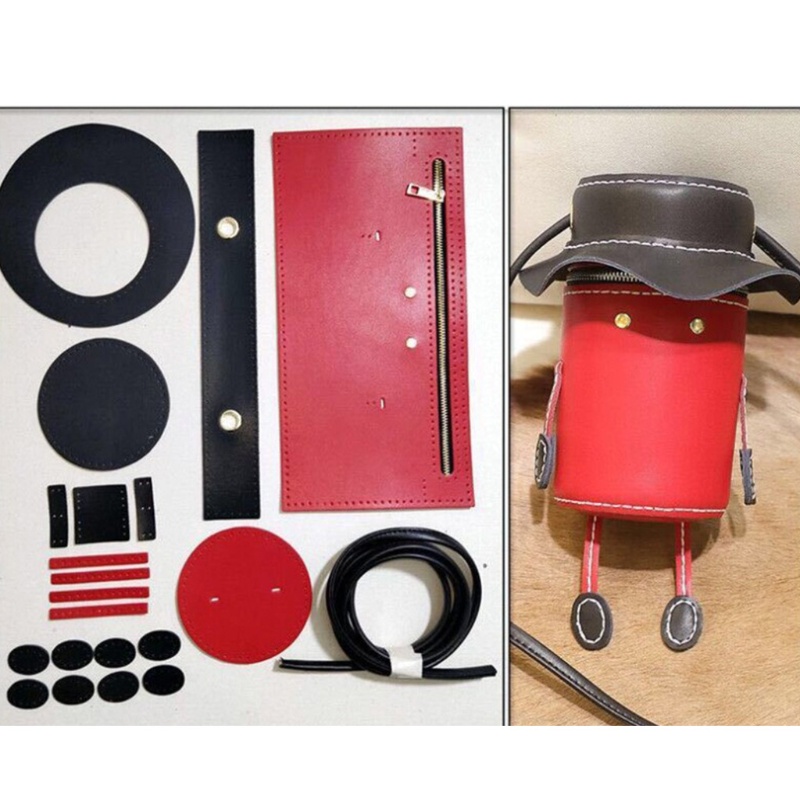 Nguyên Liệu Tự Làm Túi Xách Bucket Hình Trụ Mini