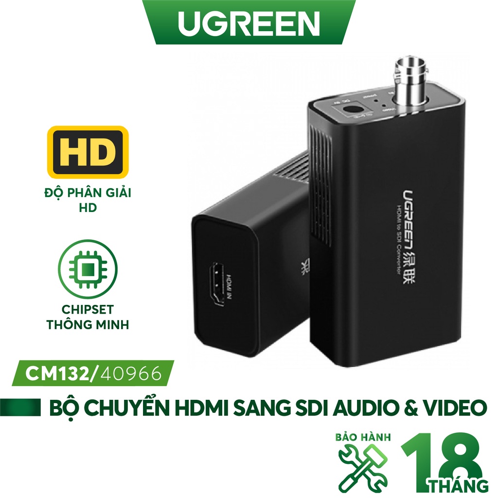 Bộ chuyển đổi HDMI to SDI hỗ trợ Full HD 1080 Ugreen 40966