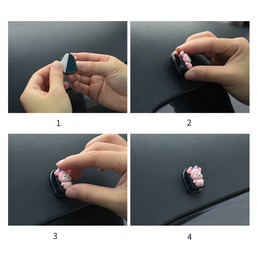 Móc treo khẩu trang mini đa năng dễ thương gắn xe hơi tiện dụng