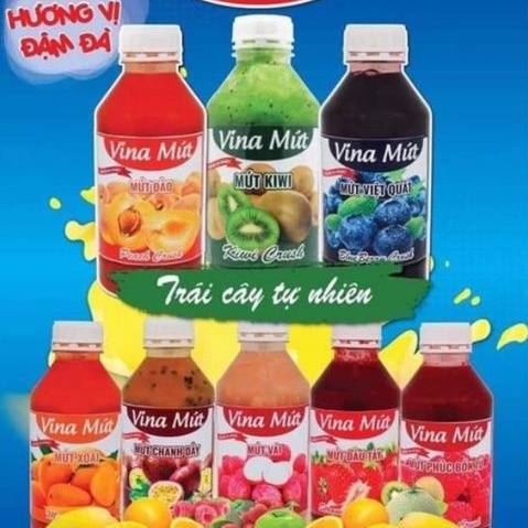 Sinh Tố Vina Mứt - Mứt Sinh Tố Trái Cây Vina Chai 1 Lít
