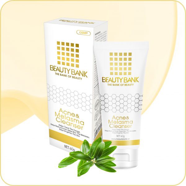 Sữa rửa mặt BEAUTY BANK Acne & Melasma Cleanser 60g