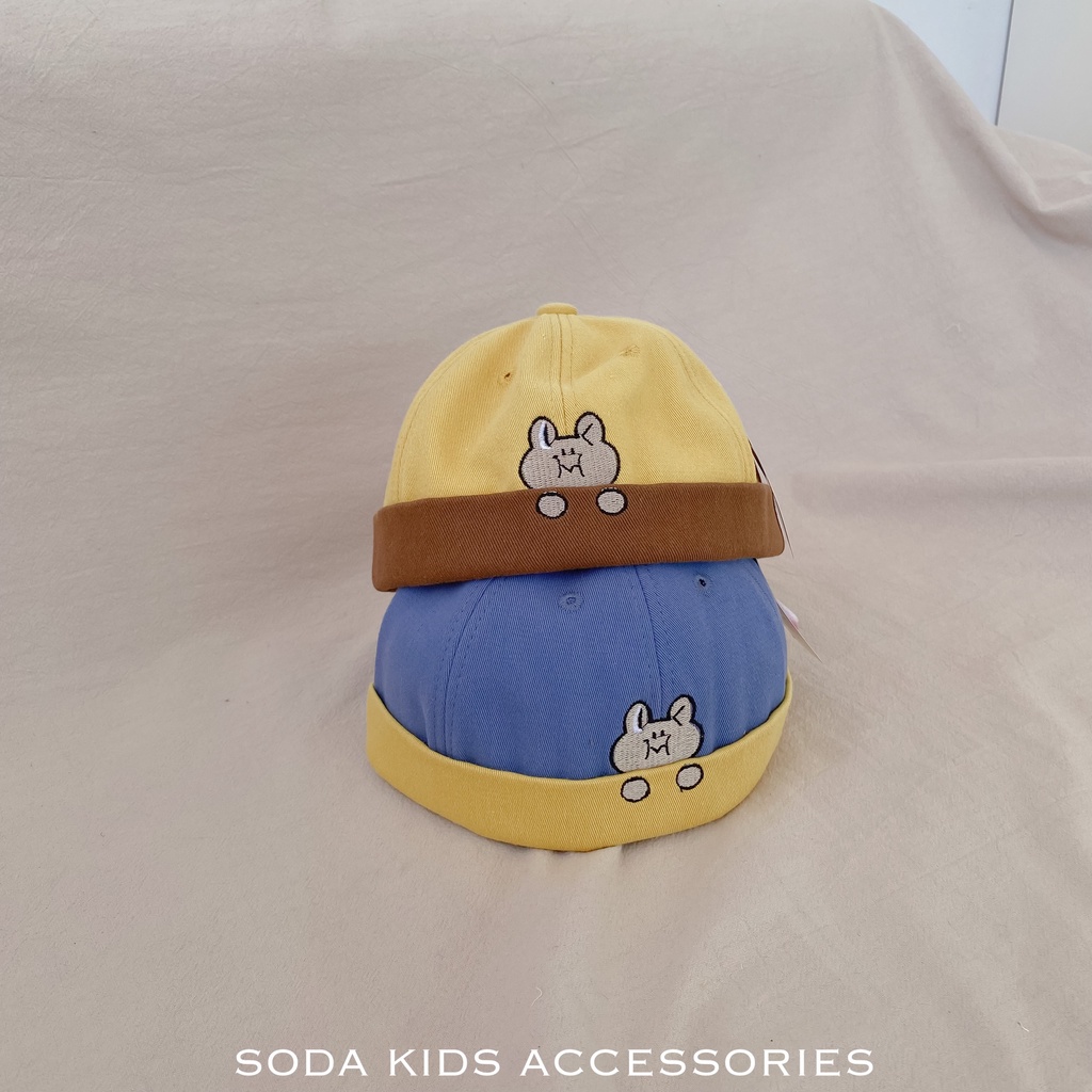 ( ẢNH THẬT ) mũ vải tròn thỏ béo