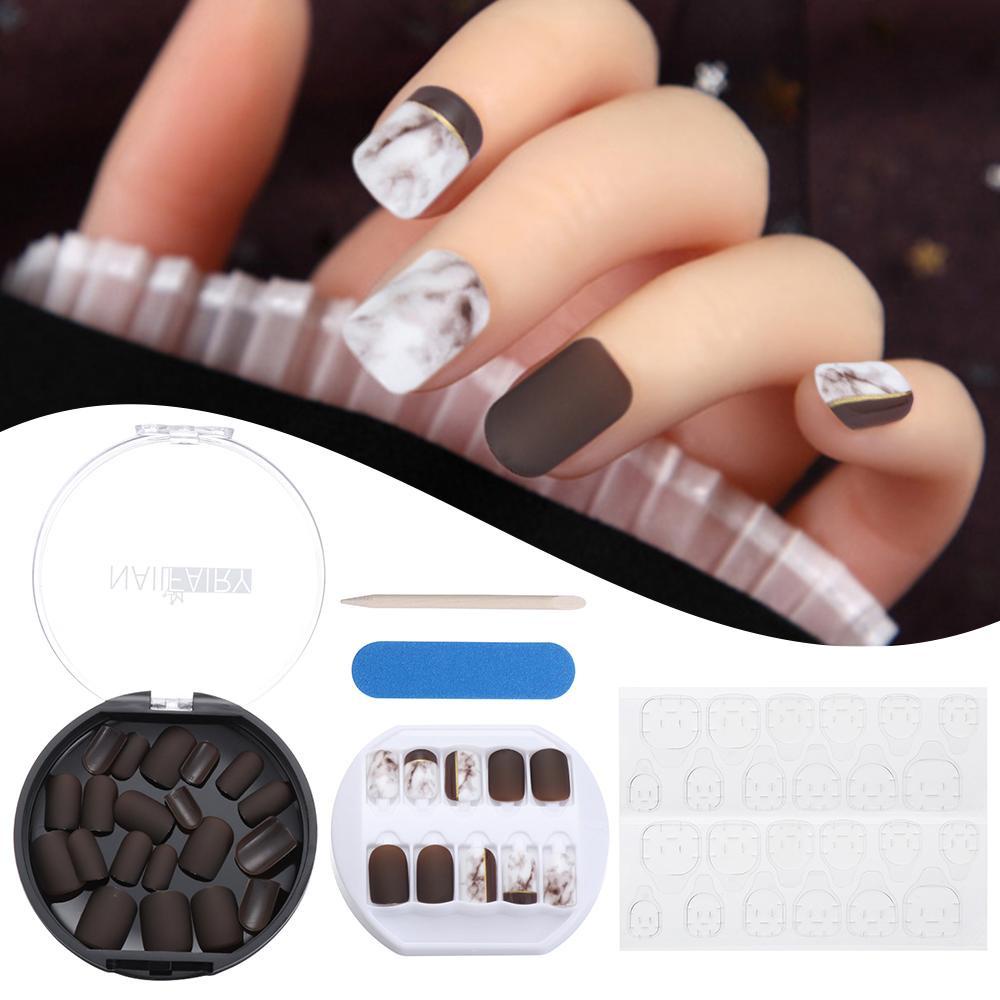 Set 30 Móng Tay Giả Có Thể Tháo Rời Ốp