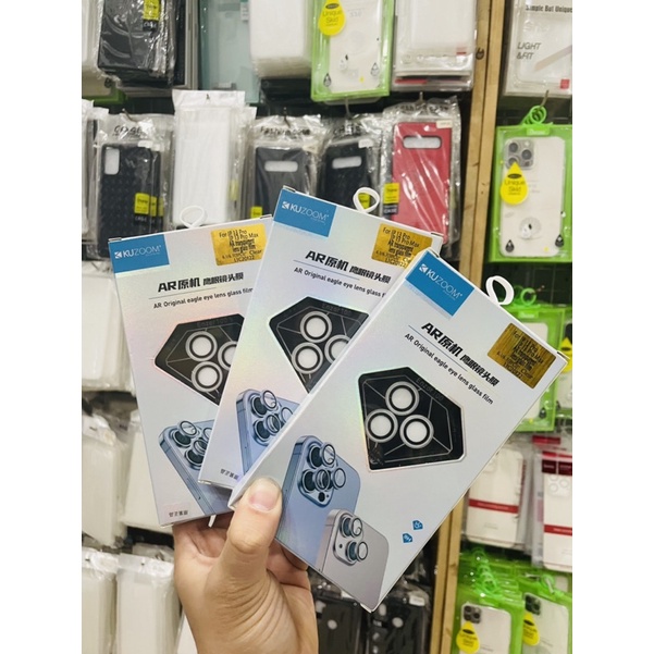 Mắt bảo vệ CAMERA VIỀN TRONG SUỐT KUZOOM cho iPHONE 11 PRO -> 15PROMAX