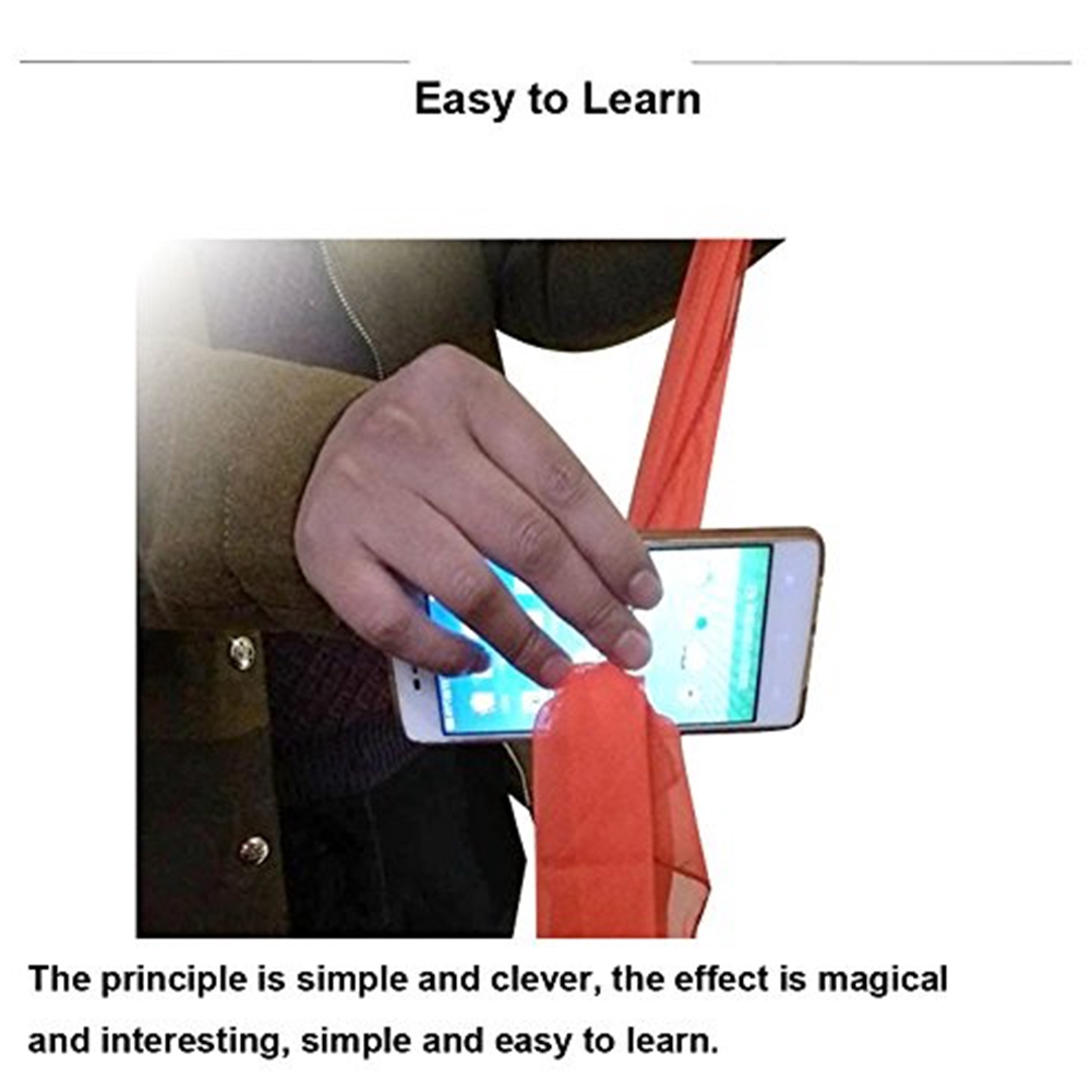 Lightweight Scarf Stage Magic Tools Through The Phone Prop For Magicians Tricks Trick Toys