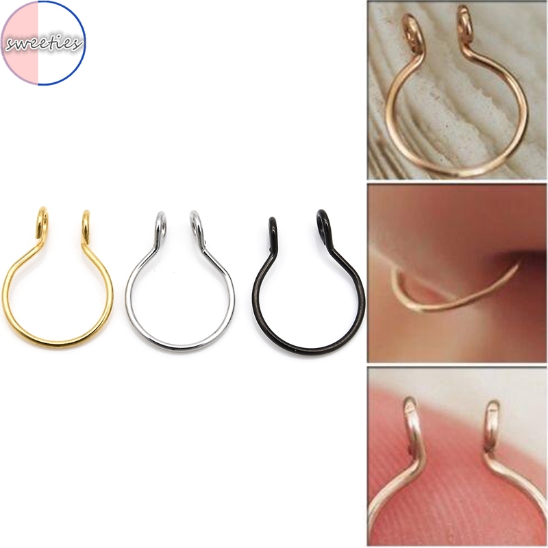 Khuyên Mũi Kiểu Dáng Đơn Giản Phong Cách Punk Cá Tính