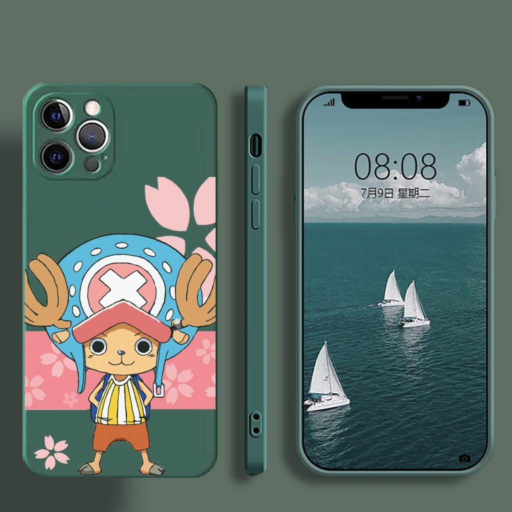 Ốp Điện Thoại Silicon Dẻo Chống Sốc In Hình Anime One Piece Cho iPhone 13 / 12 / 11