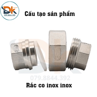 Rắc co inox 304 ren 49mm/60mm