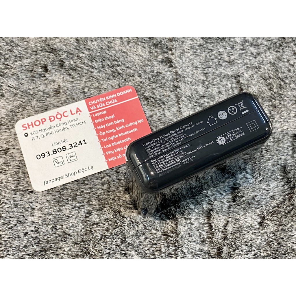 Sạc Anker PowerCore Fusion Power Delivery Battery and Charger A1622 kiêm sạc dự phòng