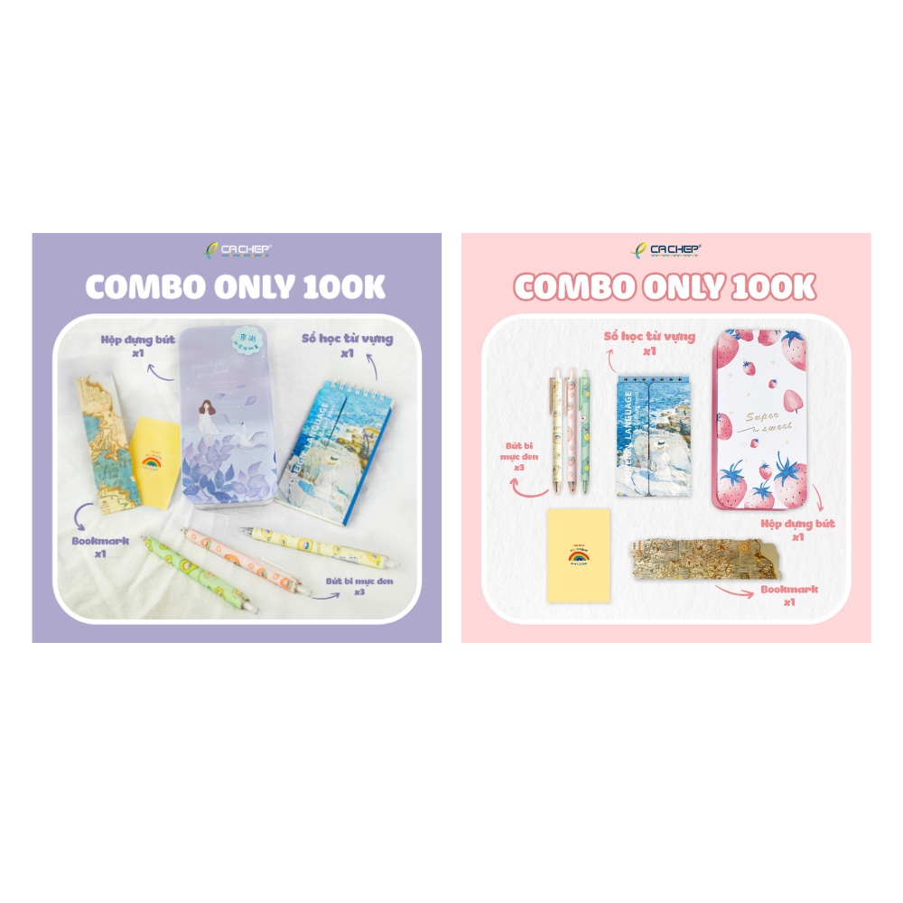 Cá Chép - Set đồ dùng học tập 3 món (combo 100k)