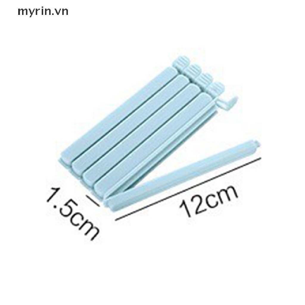 Set 5 Kẹp Miệng Túi Thực Phẩm Bằng Nhựa Màu Sắc Đơn Giản