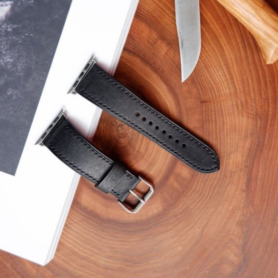 Dây Apple Watch Da Epsom Pháp Cao Cấp Handmade, Dành Cho Series 6 | 5 | 4 | 3 | 2 | 1 38mm 40mm 42mm 44mm