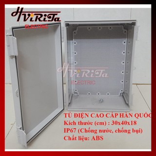 Tủ điện nhựa ABS chống nước 30x40x16 IP67 KYE 304016 HVIRITA