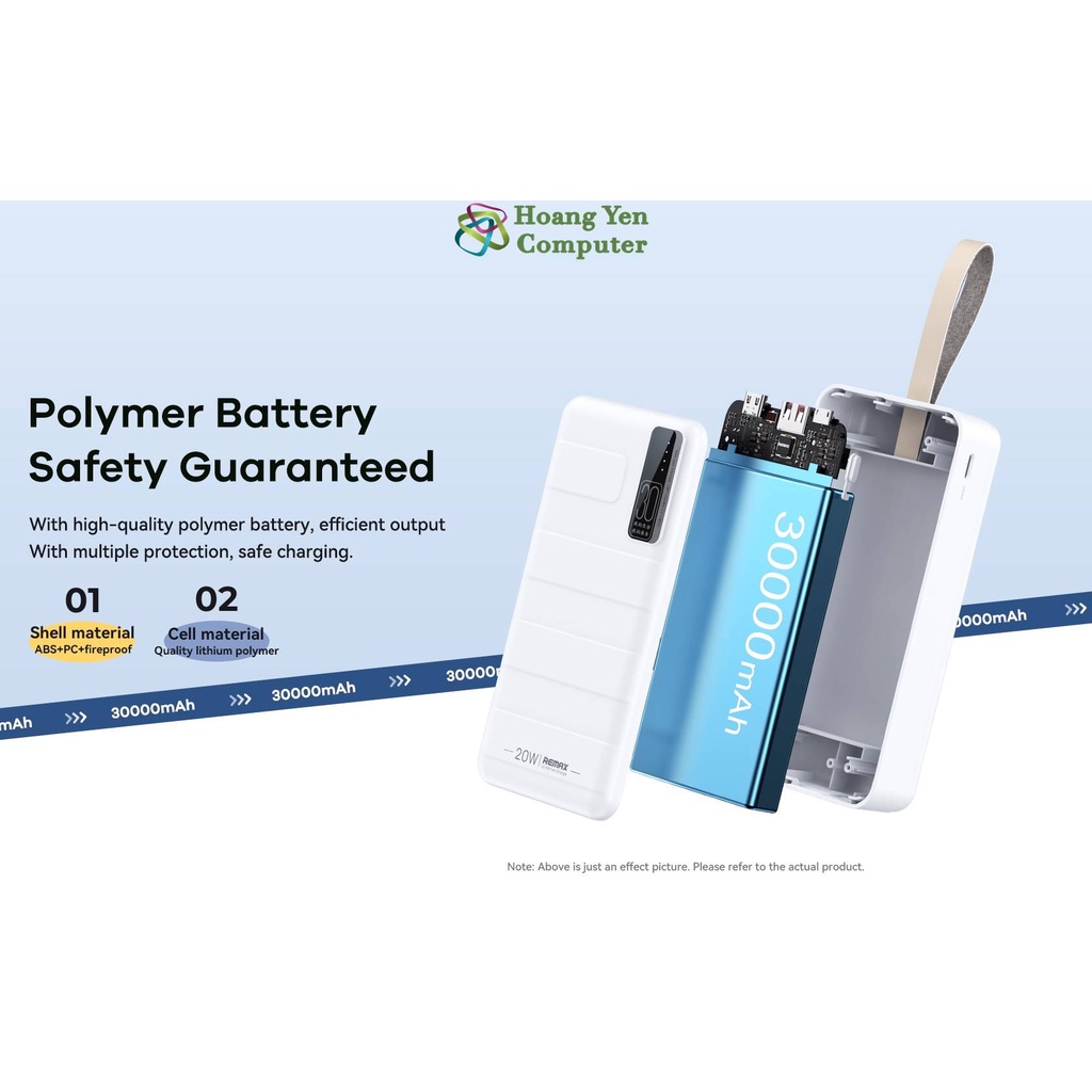 Sạc Dự Phòng Remax RPP-506 30000Mah  - BH 1 Năm - Hoàng Yến Computer