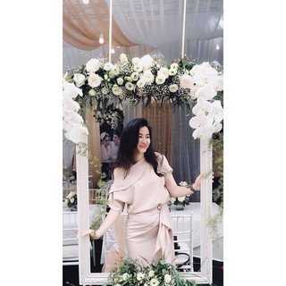 Đầm trễ vai vạt lệch
